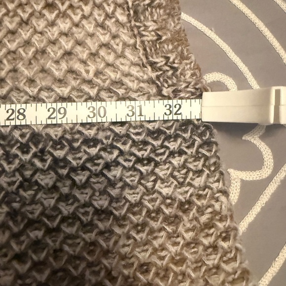 Pure J. Jill Wool Mohair Blend Poncho Vest Size 3X 4X Oversized Boxy Chunky Knit - Picture 10 of 12